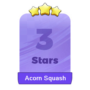 MMOJUGG Monopoly Go Acorn Squash 3 Stars-S14-2 Details View of Item Function and Use